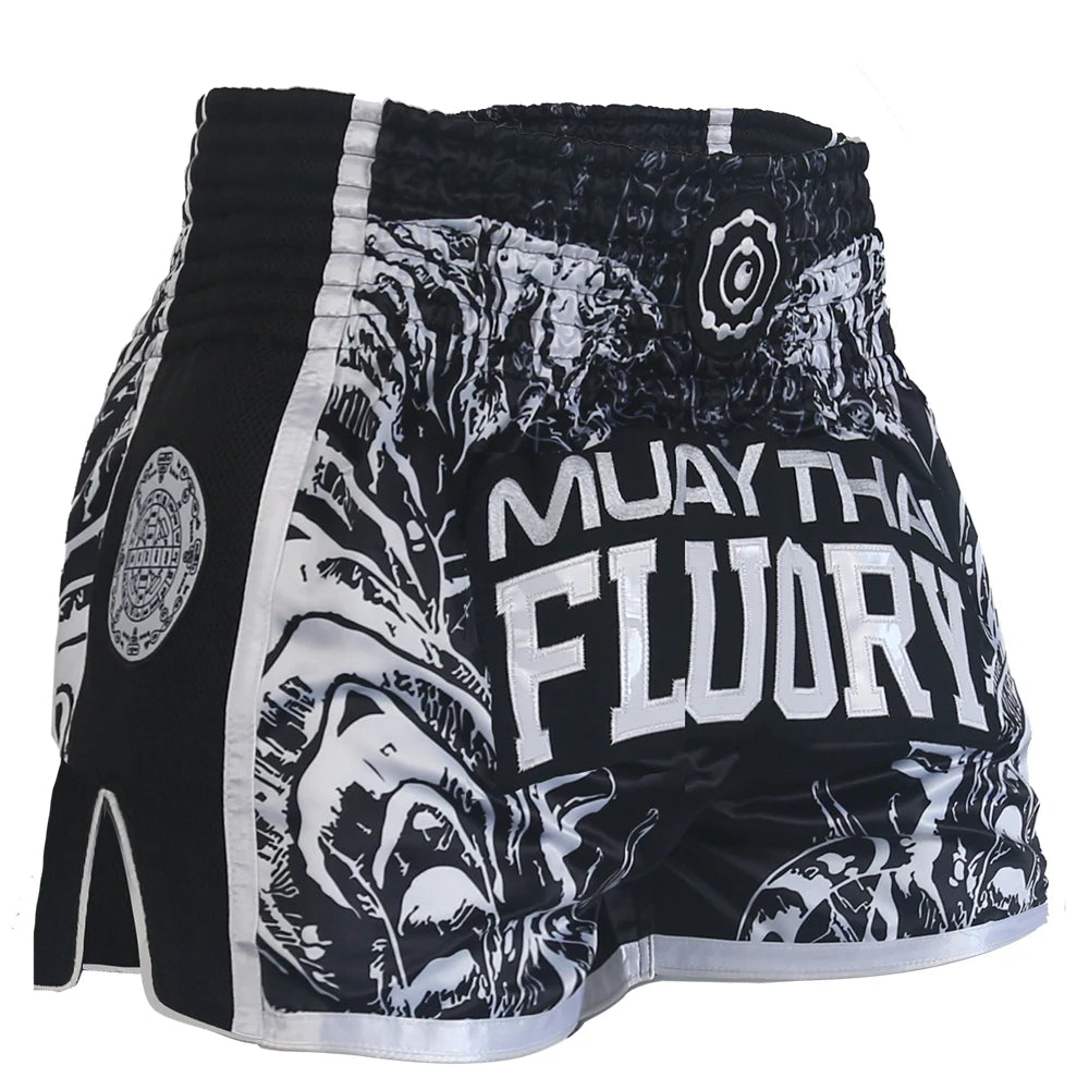 FLUORY Thai Boxing Shorts Fairtex Shorts Free Combat Mixed Martial Arts Boxing Training Match Pants MMA Shorts