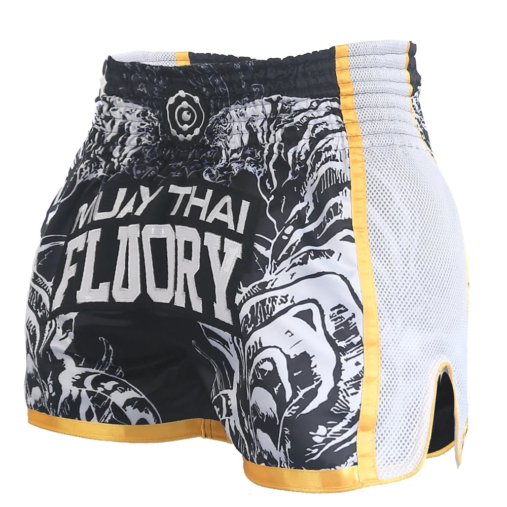 FLUORY Thai Boxing Shorts Fairtex Shorts Free Combat Mixed Martial Arts Boxing Training Match Pants MMA Shorts