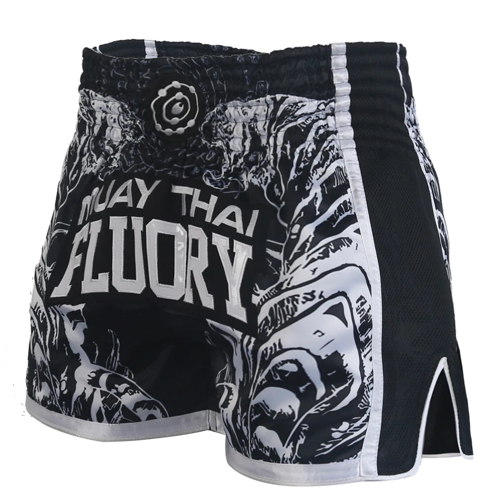 FLUORY Thai Boxing Shorts Fairtex Shorts Free Combat Mixed Martial Arts Boxing Training Match Pants MMA Shorts