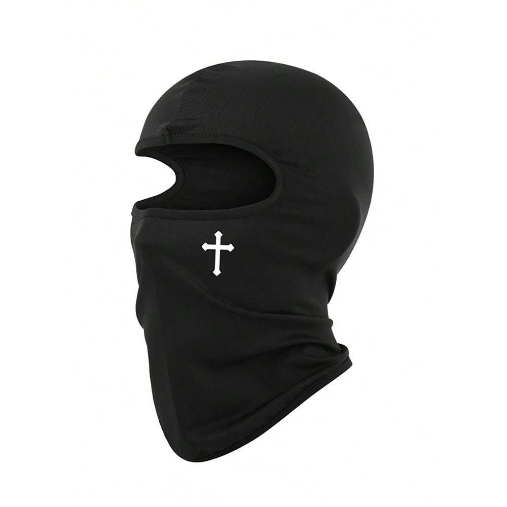 Breathable Black Cross Balaclava Face Ski Mask Perfect for Bicycle, Motorcycling, Hiking,Skiing for Outdoor Sports Tool