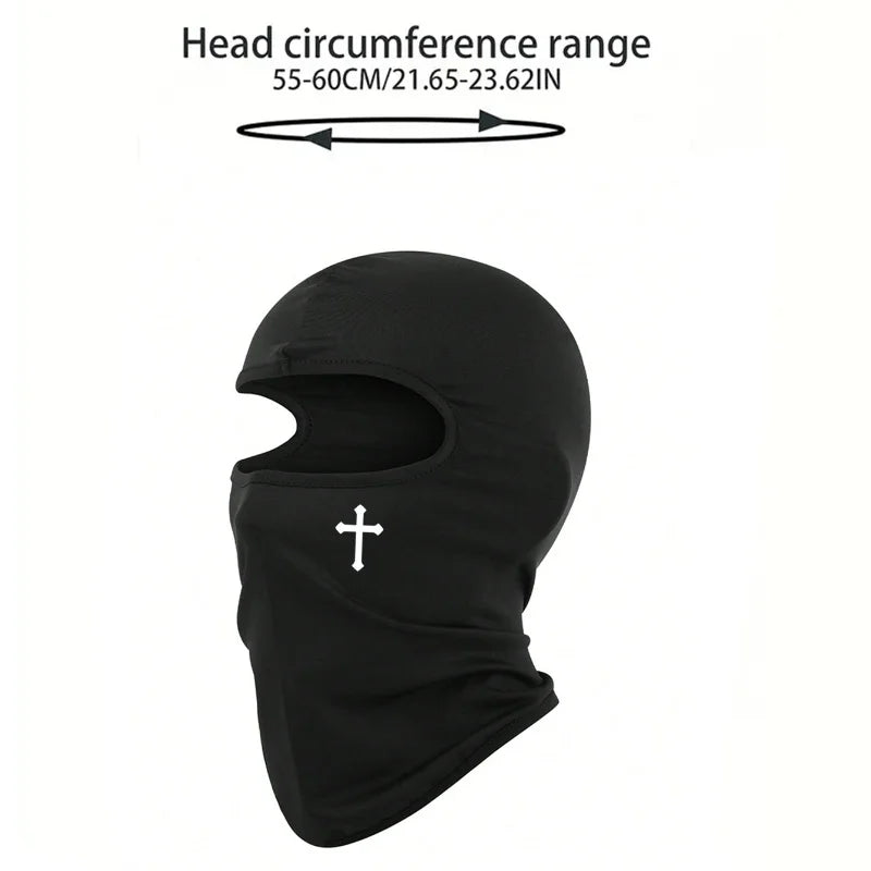 Breathable Black Cross Balaclava Face Ski Mask Perfect for Bicycle, Motorcycling, Hiking,Skiing for Outdoor Sports Tool