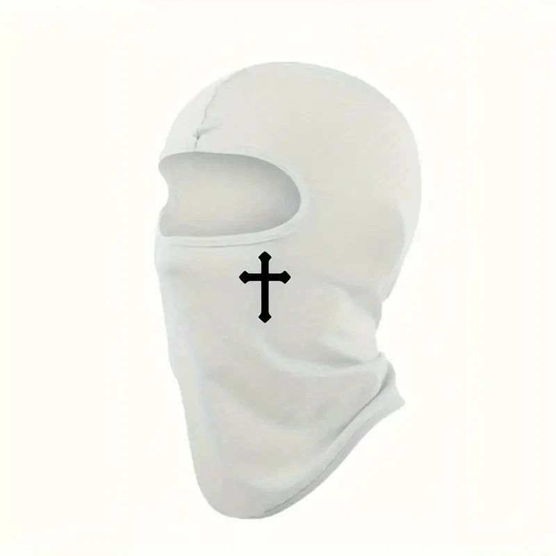 Breathable Black Cross Balaclava Face Ski Mask Perfect for Bicycle, Motorcycling, Hiking,Skiing for Outdoor Sports Tool
