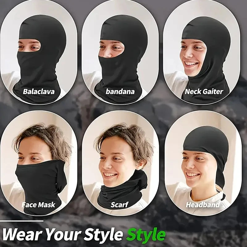 Breathable Black Cross Balaclava Face Ski Mask Perfect for Bicycle, Motorcycling, Hiking,Skiing for Outdoor Sports Tool